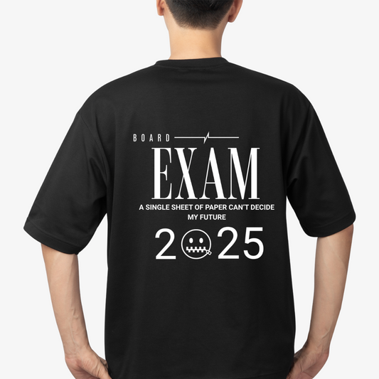 Board Exam Warrior - Oversized Black Tee"